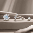 925 Sterling Silver Opal Nanometer Stone Enamel Earrings for Women-2