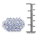 2.03 Carat Genuine Tanzanite .925 Sterling Silver Ring-3