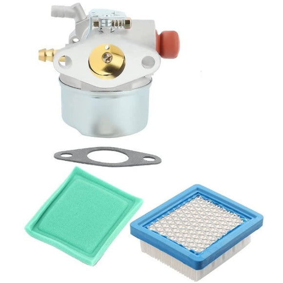 Hipa Carburetor Kit for Tecumseh OH195EA OHH45 OHH60 OHH55 OHH50 5.5 6.0 6.5 HP Engine Lawn Mower #640004 640014 640025 640025C + 36634 Air Filter