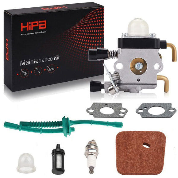 Hipa C1Q-S63 FS55R Carburetor Kit for Stihl FS 55 R 55RC FS38 FS45 FS46 FS80 FS85 FS80R FS85R FC85 String Trimmer Brushcutter # 4137-120-0606