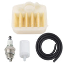 Hipa Air Filter Kit For Husqvarna 340 345 346XP 350 351 353 Chainsaw repalce# 5370240-03 with Fuel Filter Line Spark Plug-1