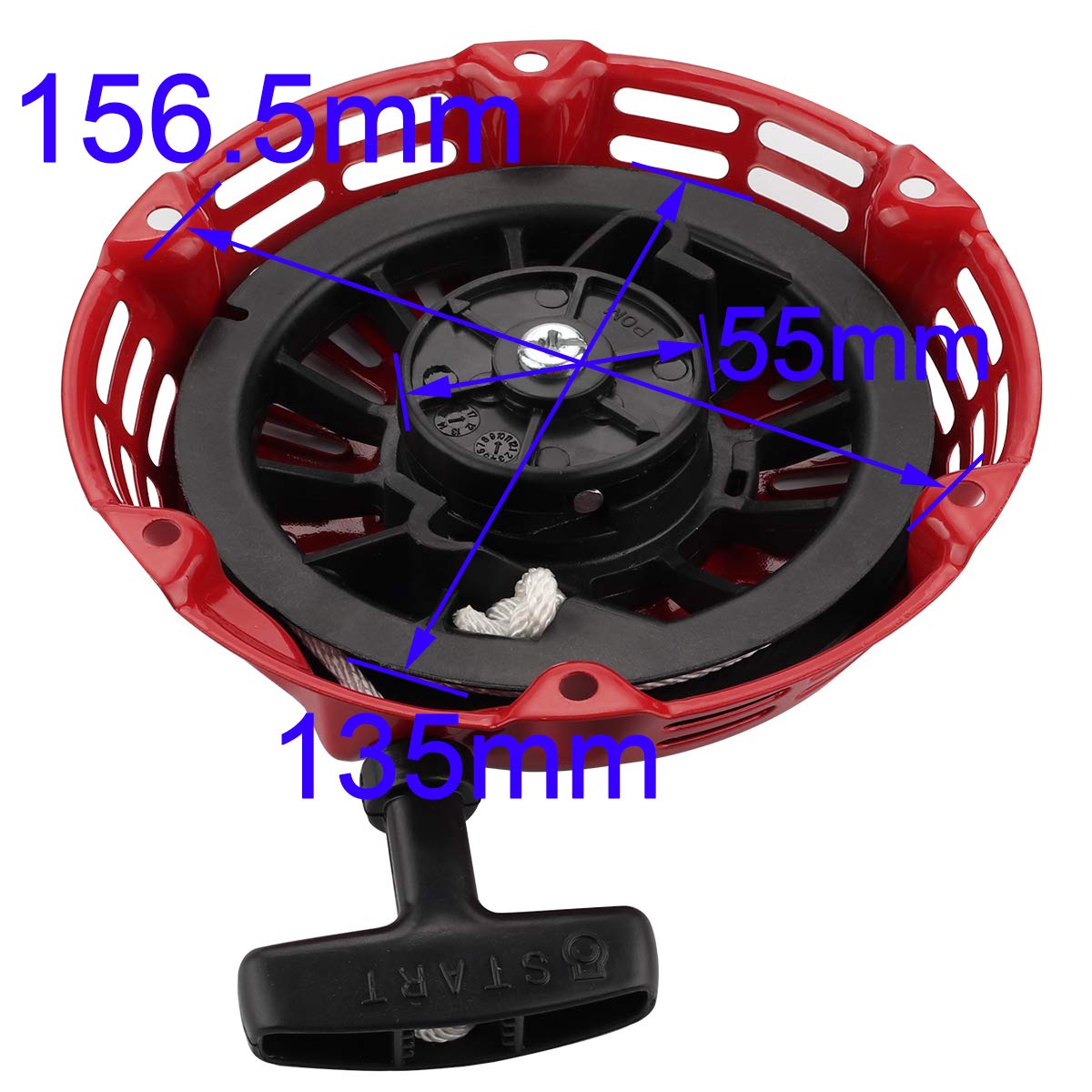 Hipa Recoil Starter For Dewalt Pressure Washer 60690 3400PSI Baja Mini Bike MB165 MB200 168FA 168FB 170F - 0