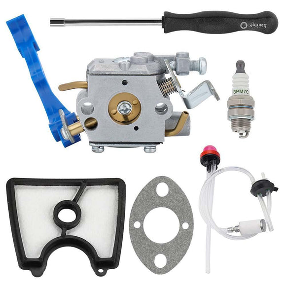Hipa 125B Carburetor Kit for Husqvarna 125BVX 125BX Leaf Blower Parts 28CC 170-MPH 470-CFM Replace 545081811 545112101 581798001