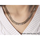 8.2 mm 14k Two Tone Gold Pave Curb Chain-4