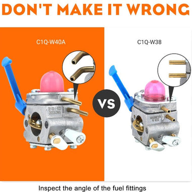 Hipa C1Q-W40A Carburetor Kit For Husqvarna 128LD 128LDX 128C 128L 128LX 128CD 28cc Trimmer Parts Replace 545081848 545130001 - 0