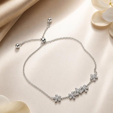925 Sterling Silver Bracelet 22cm for Women - 0