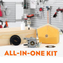 WT-170 Carburetor Kit For Husqvarna 50 51 55 Rancher Chainsaw Parts # 503281504 WT-170-1 Carb + 5038991-01 Air Filter Ignition Coil-2