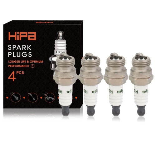 Hipa 4PCS RDJ8JU Spark Plug for Champion RDJ7J NGK BMR6F MTD 794-00055A Y2560 Y2510 Troy Bilt TB22EC TB32EC Trimmer
