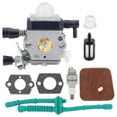 Hipa C1Q-S97 FS55 Carburetor Kit for Stihl FS 55 FS38 FS45 FS46 FC55 HL45 KM55 Engine Trimmer # C1Q-S186 C1Q-S187 C1Q-S53 C1Q-S291 4140-120-0619-1