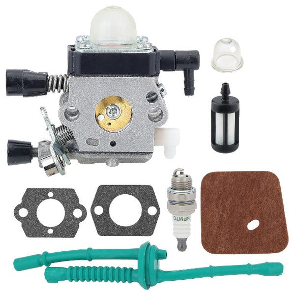 Hipa C1Q-S97 FS55 Carburetor Kit for Stihl FS 55 FS38 FS45 FS46 FC55 HL45 KM55 Engine Trimmer # C1Q-S186 C1Q-S187 C1Q-S53 C1Q-S291 4140-120-0619