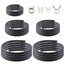 Hipa 3 Feet 1/8 3/16 0.22 1/4 5/16 inch ID Fuel Line Gas Tube Hose Compatible with Kawasaki EZGO Snowmobile Lawn Mowers Tractors Bike Scooter ATV Golf Cart Motorcycle 40PCS Clips-1