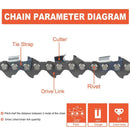 20 Inch MS290 Chain .325 Pitch .063 Gauge 81 DL For Stihl MS271 MS261 MS270 MS280 MS 260 290 024 026 028 Chainsaw 26RM3 81 22BPX081G-3