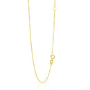 14k Yellow Gold Adjustable Box Chain 0.6mm-4