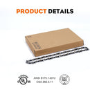 Hipa 20 Inch Full Chisel Chain 3/8 Pitch .050 Gauge 72DL for Stihl MS391 MS311 038 041 Poulan Pro PP4818 PP5020AV Chainsaw Replace 72DPX072G 72LPX072G-3