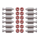 Hipa (12 Pack) 398188 kit Needle Seat Carburetor Float Valve Needle Seat Kit Replacement For Briggs and Stratton 281144-1