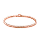 14k Rose Gold Fancy Weave Motif Bangle-2