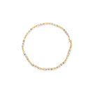10k Yellow Gold 1/3 Cttw Diamond 3 Stone and X-Link Bracelet (I-J Color, I1-I2 Clarity) - 7.50" Inches-3