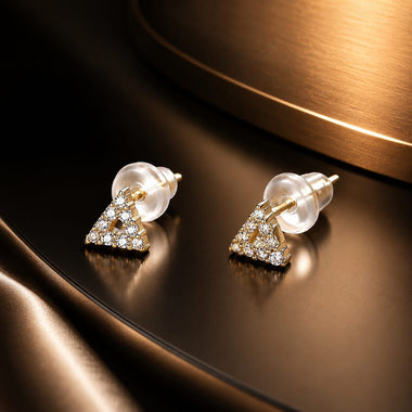 925 Sterling Silver & Plated Gold CZ Earrings for Women - 0