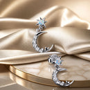 925 Sterling Silver Earrings with Translucent Opal and CZ in Oxidized Finish-2