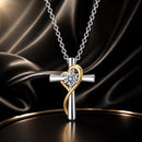 925 Sterling Silver 0.20 Carat Moissanite Necklace for Women-1