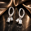 925 Sterling Silver Earrings for Women 20*10mm Oxidized Jewelry-2