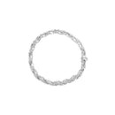 14K White Gold 2.00 Cttw Diamond Cluster and Spiral Link Bracelet (I-J Color, I1-I2 Clarity) - 7"-3