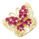 3.08 Carat Genuine Ruby .925 Sterling Silver Ring-1