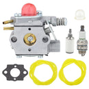 Hipa Carburetor Kit For Poulan PP110 PT3000 PL200 PL500 PL200 FL25 FL21 TE400 TE450 XT25 XT35 XT55 XT200 XT250 XT300 XT400 Trimmer # WT-631 530071635-1