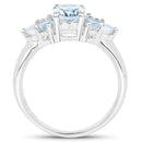 2.32 Carat Genuine Blue Topaz .925 Sterling Silver Ring-2