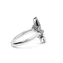 .925 Sterling Silver Black Onyx and Yellow Citrine Marquise and Diamond Accent Fleur De Lis Ring (H-I Color, SI1-SI2 Clarity) - Size 7-2