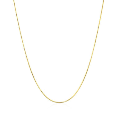 14k Yellow Gold Round Snake Chain 0.7mm - 0