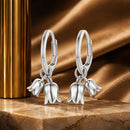 925 Sterling Silver Earrings for Women 20*10mm Oxidized Jewelry-1