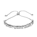 .925 Sterling Silver 1/10 Cttw Diamond X Link Bolo Bracelet (I-J Color, I2-I3 Clarity)-1