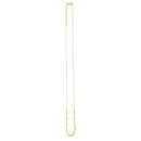 14k Yellow Gold Bead Paperclip Necklace-2