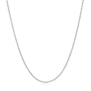 14k White Gold Bead Chain 1.0mm-2