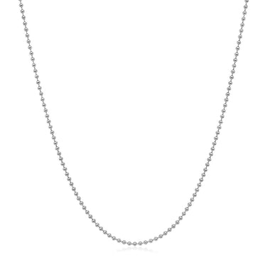 14k White Gold Bead Chain 1.0mm - 0