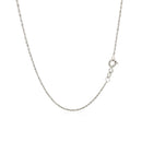 10k White Gold Singapore Chain 1.0mm-3