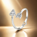 925 Sterling Silver White Gold Plated Pavé CZ Rings for Women-1