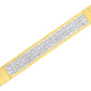 14K Yellow Gold 3 5/8 cttw Invisible Set Princess-Cut Diamond ID Tennis Bracelet (I-J Color, SI1-SI2 Clarity) - Size 7"-4
