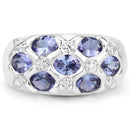 2.31 Carat Genuine Tanzanite .925 Sterling Silver Ring-3