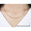 14k Yellow Gold Diamond Cut Cable Link Chain 1.8mm-4