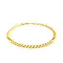 4.5mm 14k Yellow Gold Miami Cuban Semi Solid Bracelet-2