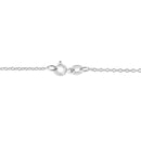 .925 Sterling Silver 1/5 Cttw Bezel Set Champagne Diamond Solitaire 18" Pendant Necklace (K-L Color, I1-I2 Clarity)-3
