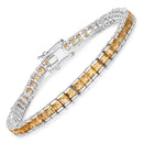 8.25 Carat Genuine Citrine .925 Sterling Silver Bracelet-1