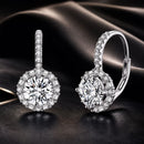 925 Sterling Silver Earrings with Pavé Set CZ for Women-2