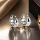 925 Sterling Silver Earrings with CZ in White Gold Plating - Stylish Design for Women-2