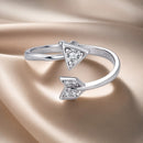 925 Sterling Silver White Gold Plated Pavé CZ Rings for Women-2