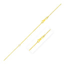 Extendable Box Chain in 14k Yellow Gold (0.7mm)-3