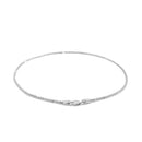 14k White Gold Sparkle Anklet 1.5mm-3