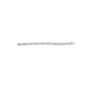 14K White Gold 4.0 Cttw Invisble Set Princess-Cut Diamond Wave Style Link Bracelet (H-I Color, SI2-I1 Clarity) - 7"-4